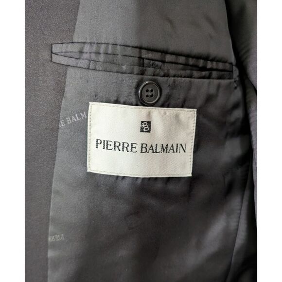 Vintage Pierre Balmain Tuxedo Jacket - Black 100% Wool - S/B Notch - Size 42 REG - Picture 6 of 9